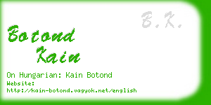 botond kain business card